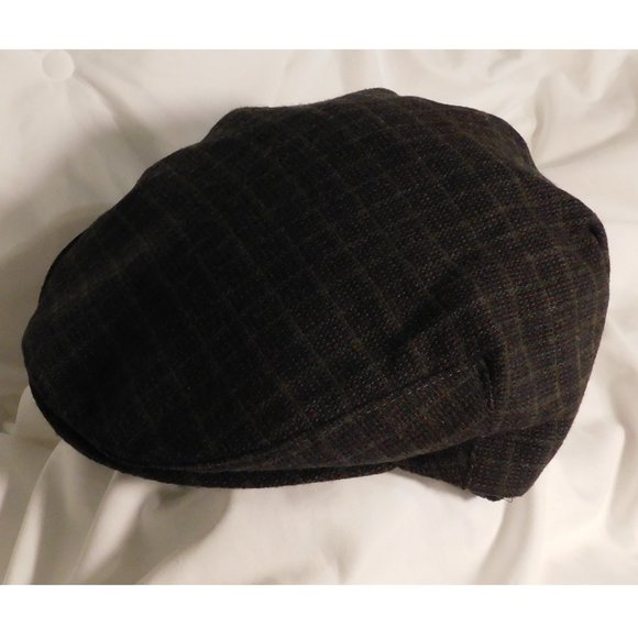 Vintage Glasgow Brown Tweed Newsboy Cap – StudioSuits Men\'s Vintage British Cap, Brown Checkered, Large, Tweed